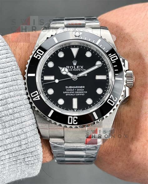 rolex sub thickness|rolex submariner 41mm no date.